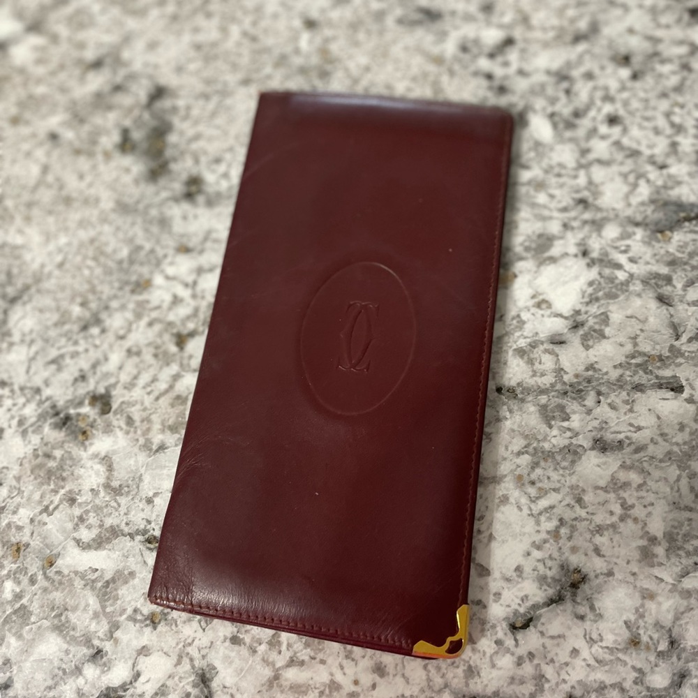 Cartier checkbook wallet 🎶auction 6/17@5pmEST
